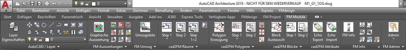 Registerkarte FMdesign Module