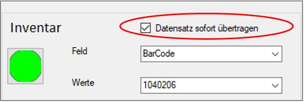 FM360-Datensatz uebertragen