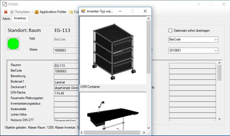 FM360-Inventartyp